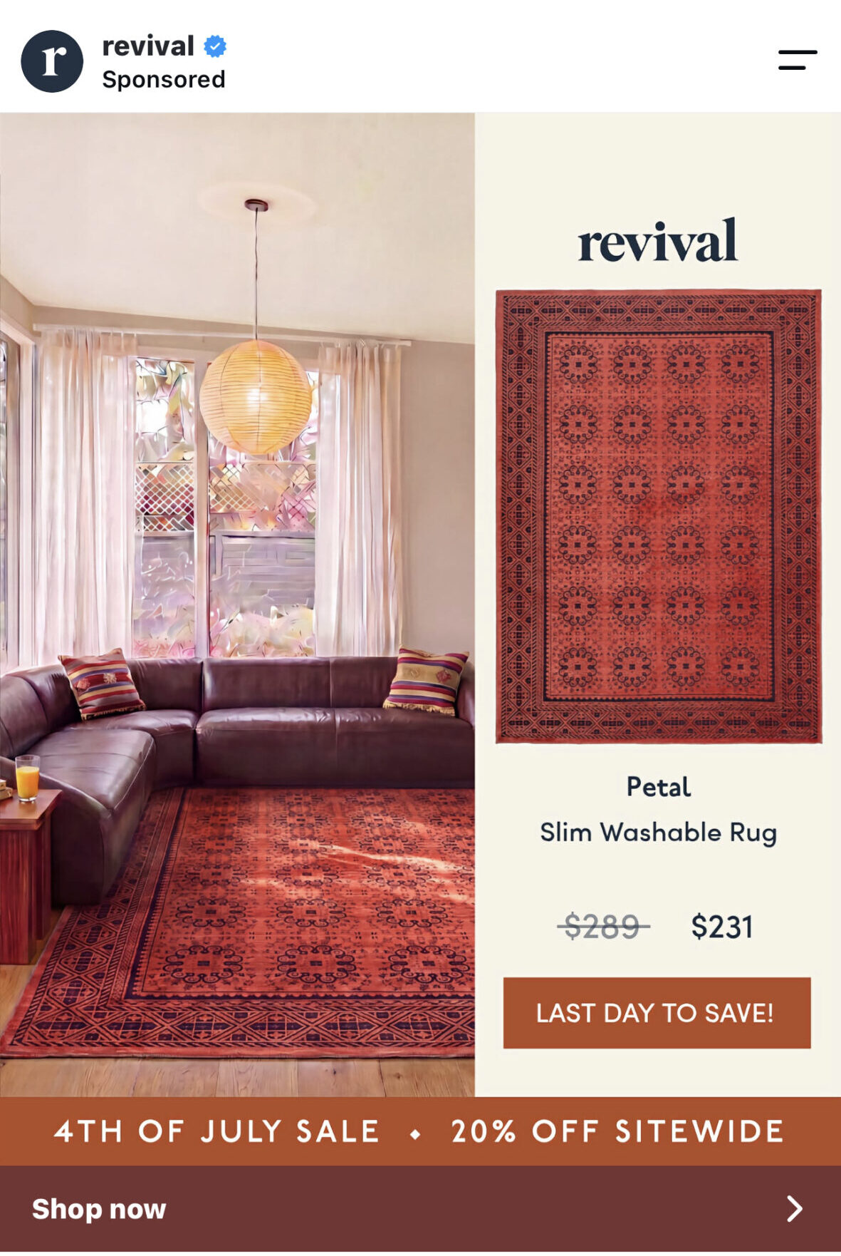 Last Day of Sale catalog template example