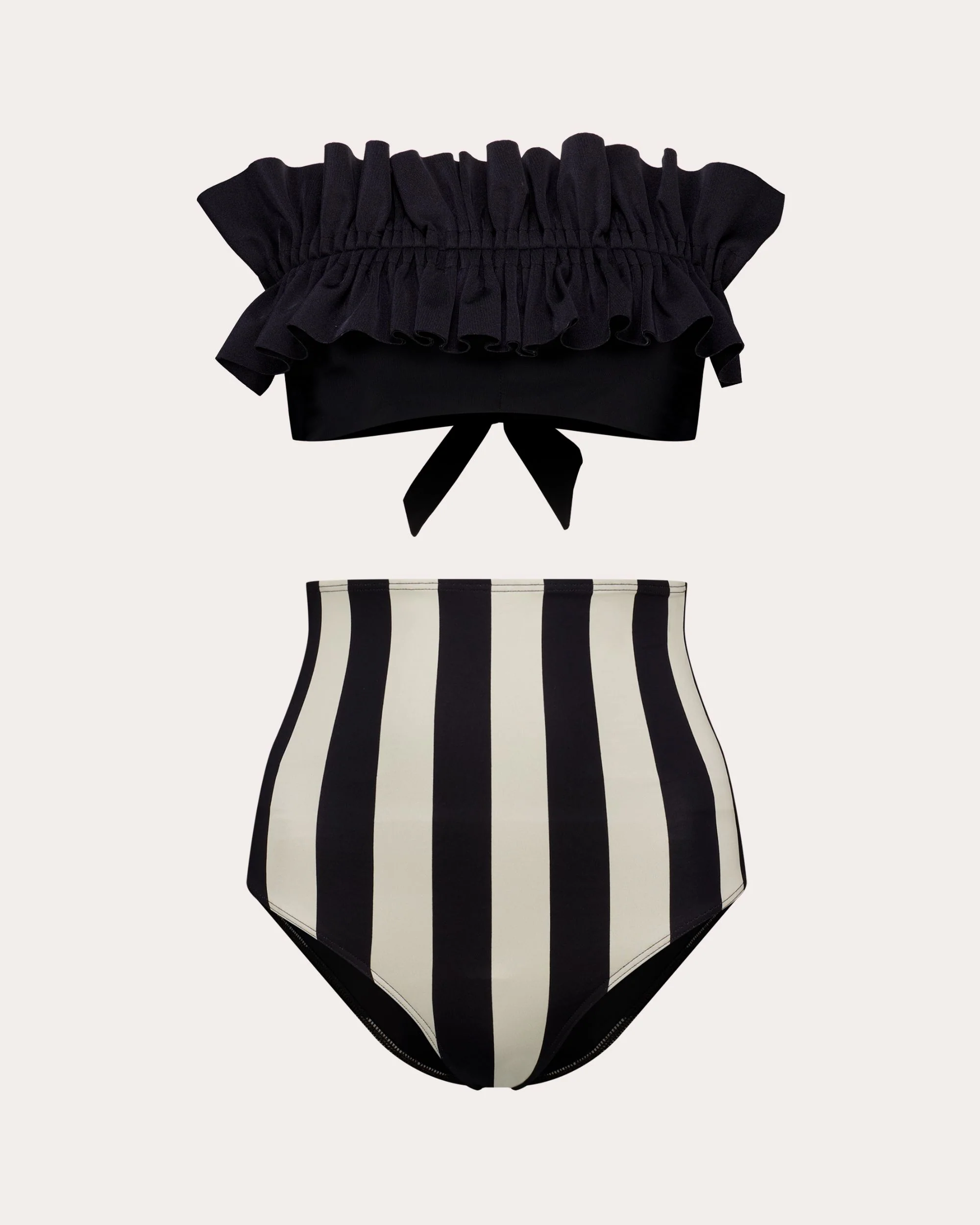 Original Ara Stripe High-Waist Bikini Bottoms catalog image